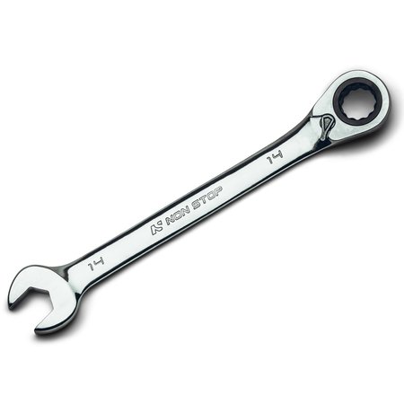 NON STOP AUTO TOOLS 14mm Ultrafine 120Tooth Reversible Ratcheting Combination Wrench NS71014